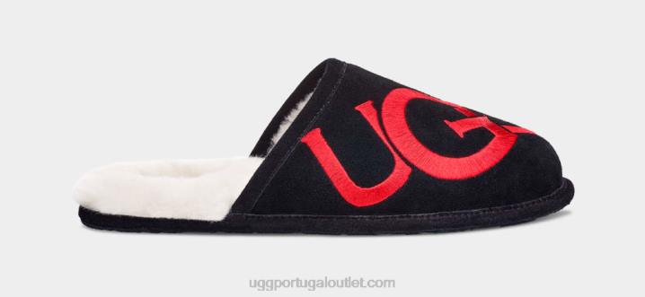 preto logotipo arranhado UGG 20TJ1619 homens