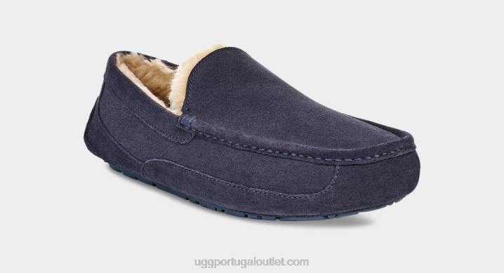 verdadeira marinha chinelo ascot UGG 20TJ1654 homens