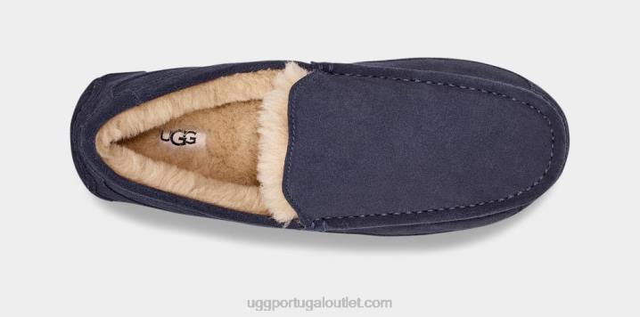 verdadeira marinha chinelo ascot UGG 20TJ1654 homens