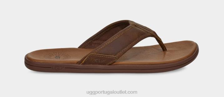 bagagem chinelos de couro à beira-mar UGG 20TJ1549 homens