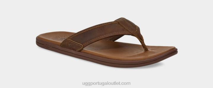 bagagem chinelos de couro à beira-mar UGG 20TJ1549 homens