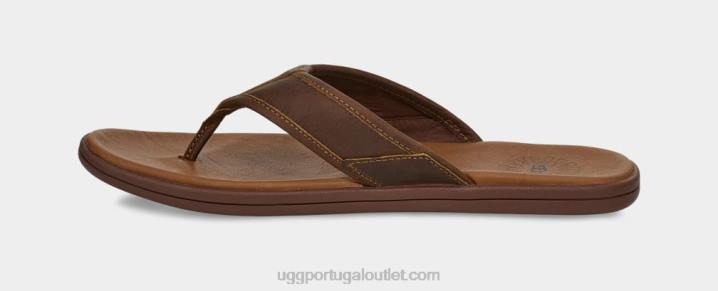 bagagem chinelos de couro à beira-mar UGG 20TJ1549 homens