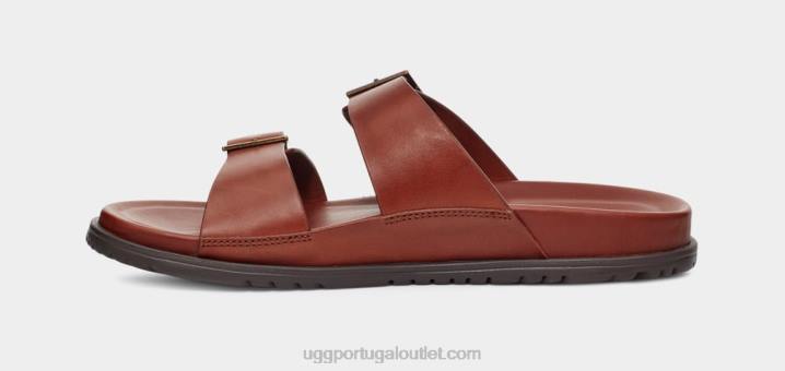 couro conhaque corrediça de fivela wainscott UGG 20TJ1403 homens