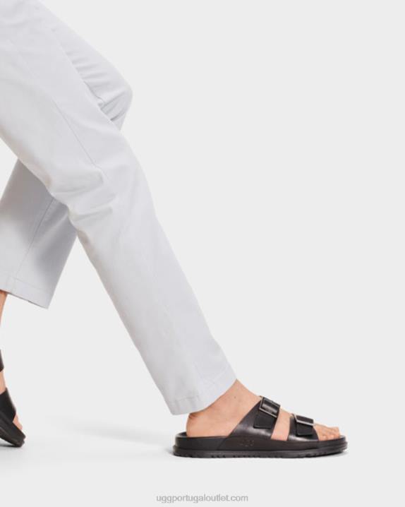 couro preto corrediça de fivela wainscott UGG 20TJ1404 homens