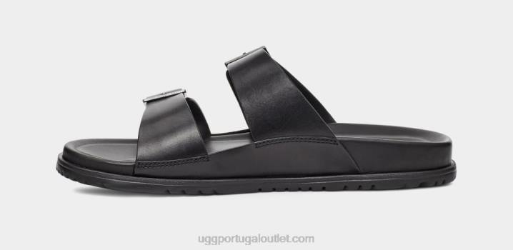 couro preto corrediça de fivela wainscott UGG 20TJ1404 homens