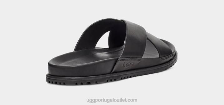 couro preto corrediça wainscott UGG 20TJ2302 homens