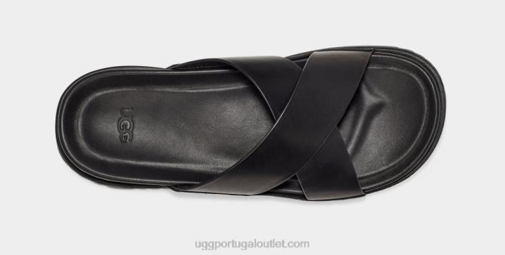 couro preto corrediça wainscott UGG 20TJ2302 homens