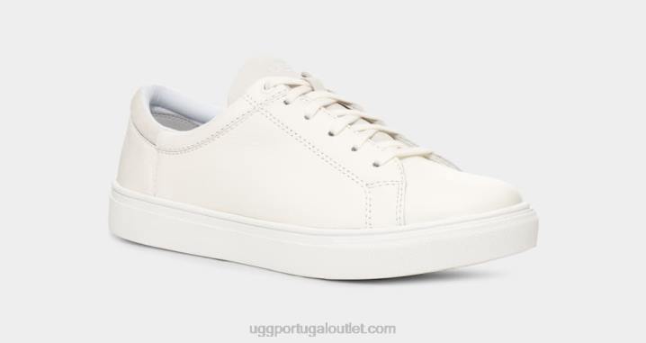 couro branco baysider tempo baixo UGG 20TJ198 homens