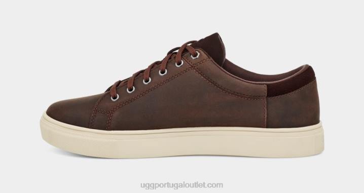 couro pardo baysider tempo baixo UGG 20TJ2293 homens