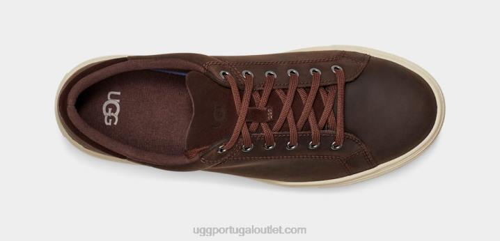 couro pardo baysider tempo baixo UGG 20TJ2293 homens