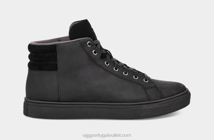 couro tnl preto Baysider tempo alto UGG 20TJ2297 homens