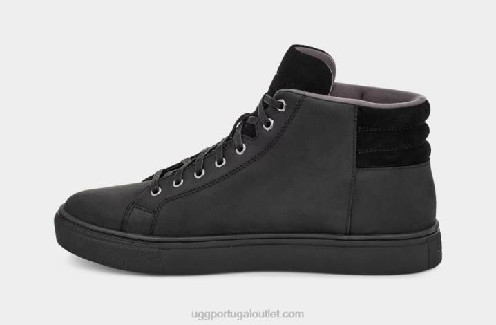couro tnl preto Baysider tempo alto UGG 20TJ2297 homens