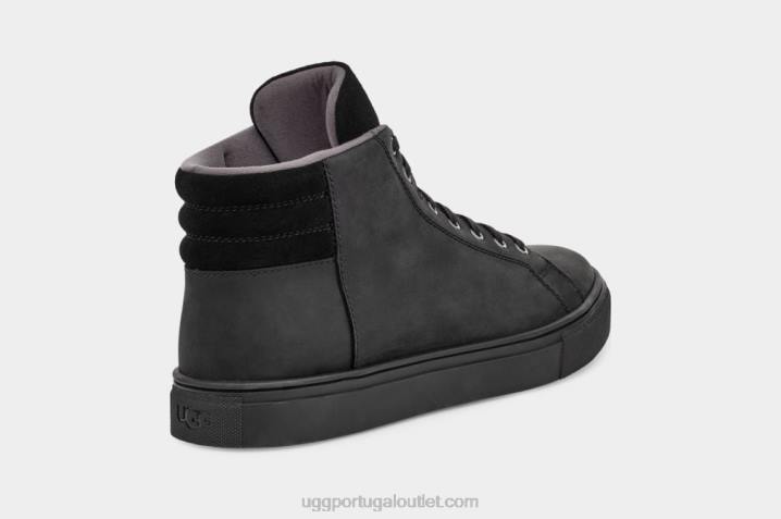 couro tnl preto Baysider tempo alto UGG 20TJ2297 homens
