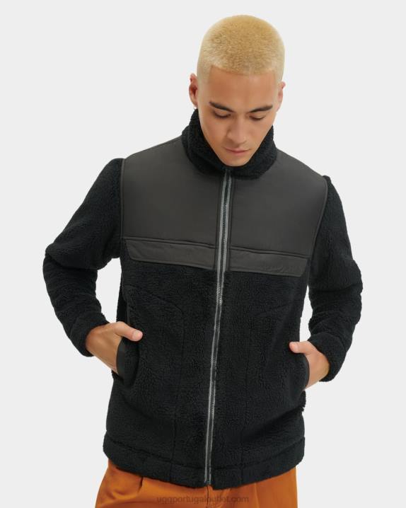 alcatrão jaqueta sherpa seth bloqueada UGG 20TJ1862 homens