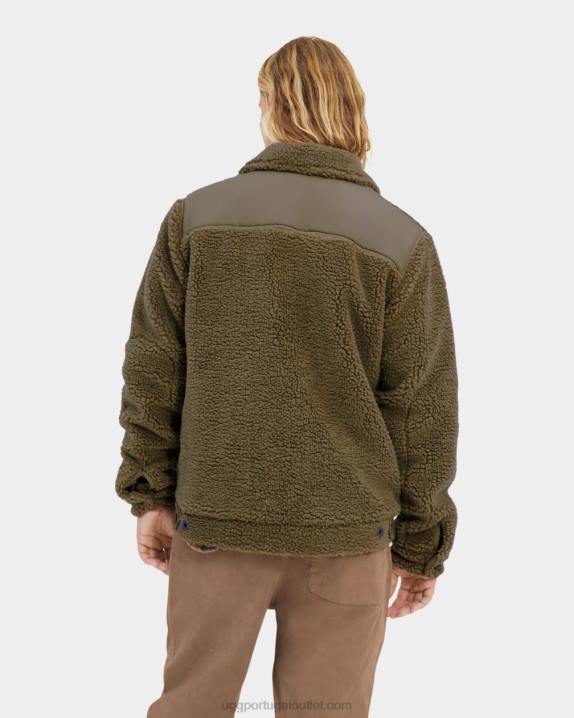 azeitona queimada Jaqueta Trucker Janson Sherpa UGG 20TJ1885 homens