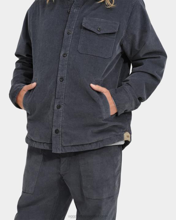 ciclone jaqueta de camisa de botão theodore UGG 20TJ1868 homens