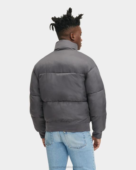 cinza escura damion sherpa jaqueta puffer UGG 20TJ1892 homens