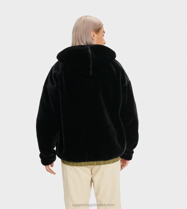 preto kairo jaqueta de pele falsa UGG 20TJ1904 homens