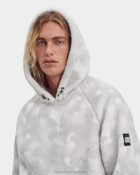 camuflagem de paz de papoula branca moletom dannen sherpa UGG 20TJ270 homens