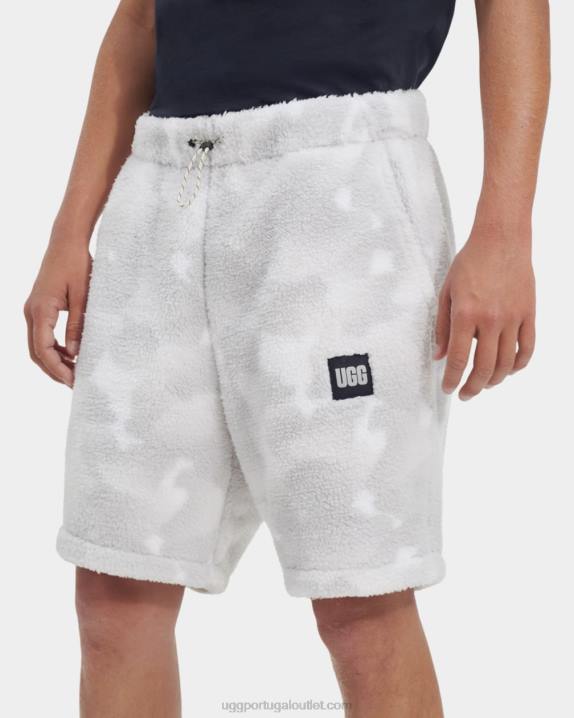 camuflagem de paz de papoula branca short eckard sherpa UGG 20TJ271 homens