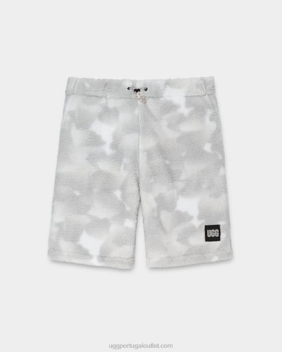 camuflagem de paz de papoula branca short eckard sherpa UGG 20TJ271 homens
