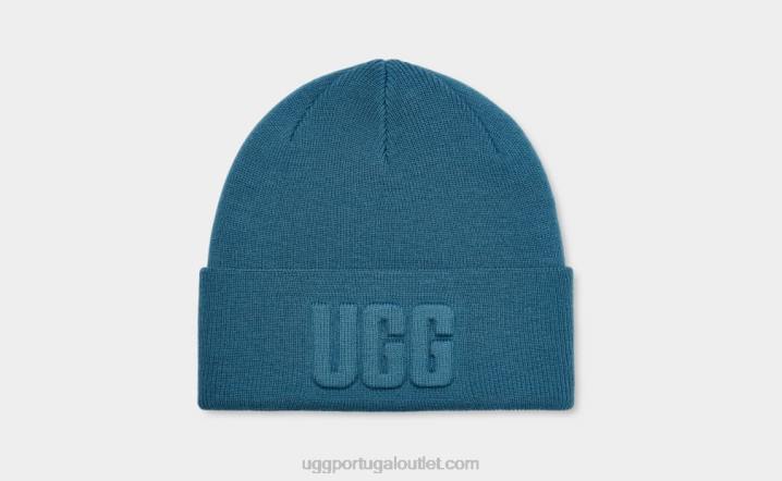 Safira azul gorro com logotipo gráfico 3D UGG 20TJ1231 mulheres