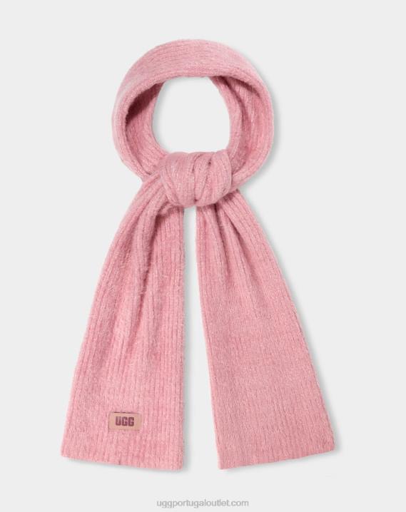 argila rosa multi lenço de malha de pelúcia trançado UGG 20TJ1276 mulheres