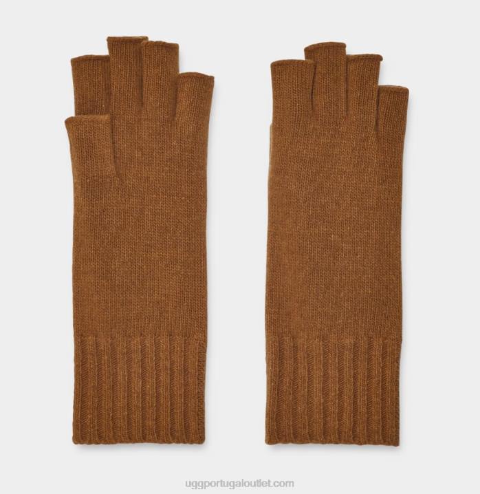 camello scuro luva sem dedos pryce UGG 20TJ134 mulheres