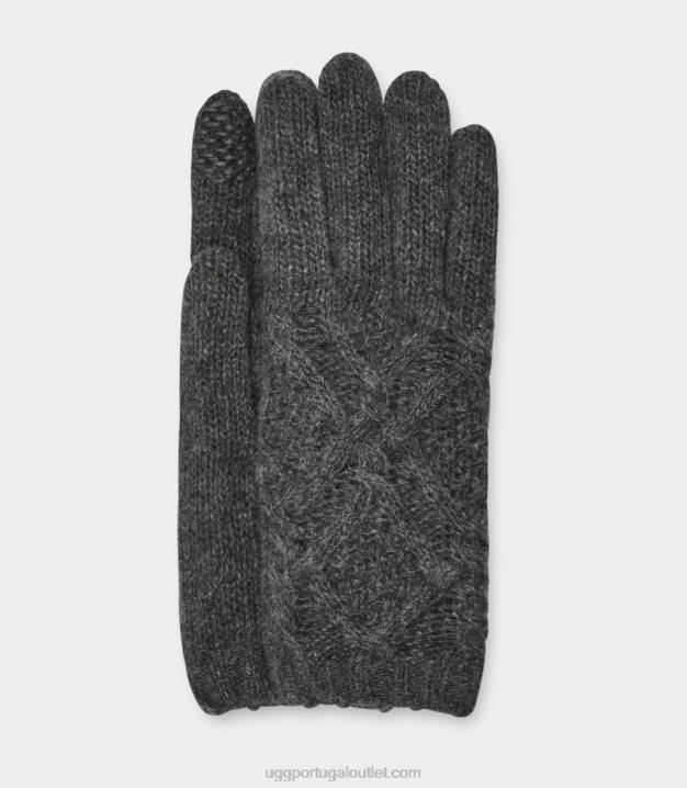 cinza urze médio luva de malha desmond cable UGG 20TJ1349 mulheres