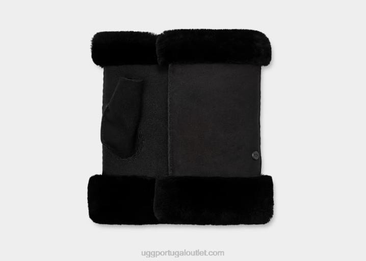 preto luva sem dedos de pele de carneiro UGG 20TJ1253 mulheres