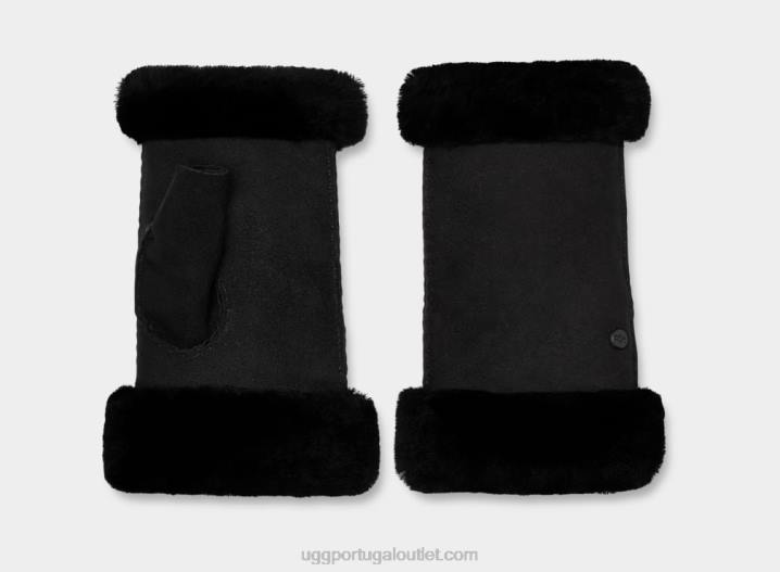 preto luva sem dedos de pele de carneiro UGG 20TJ1253 mulheres