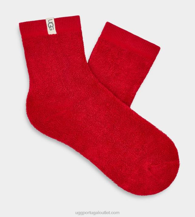 samba vermelho meia gota UGG 20TJ652 mulheres