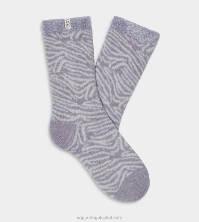 zebra cinza nublado josephine meia forrada de lã UGG 20TJ645 mulheres