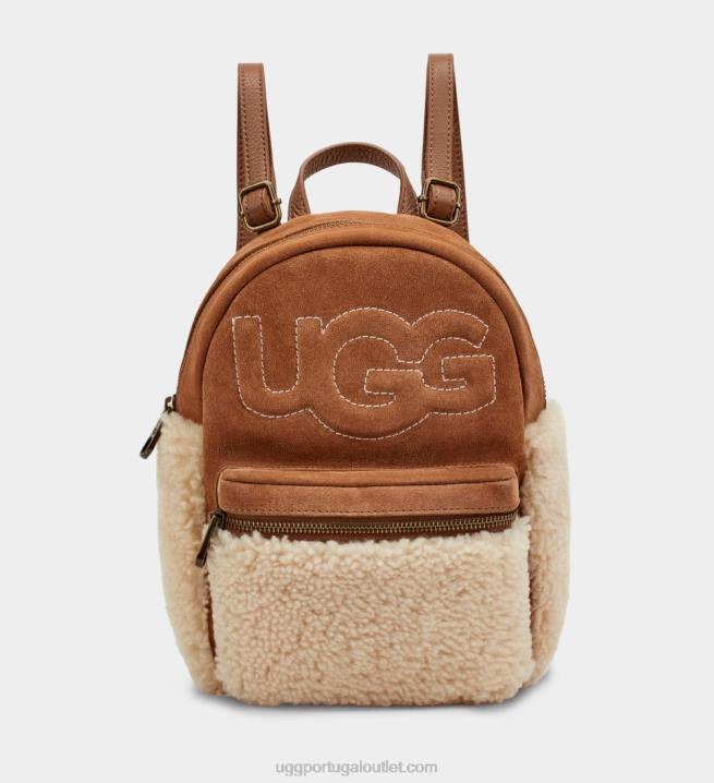 castanha dannie ii mini mochila pele de carneiro UGG 20TJ166 mulheres
