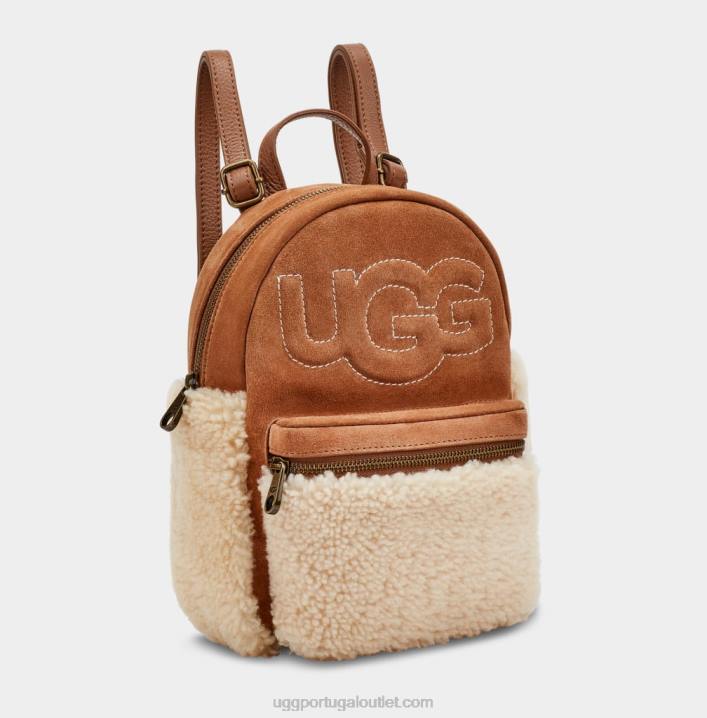 castanha dannie ii mini mochila pele de carneiro UGG 20TJ166 mulheres