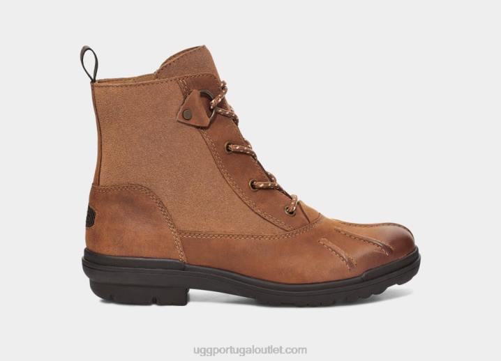 couro castanho pato Habsburgo UGG 20TJ584 mulheres