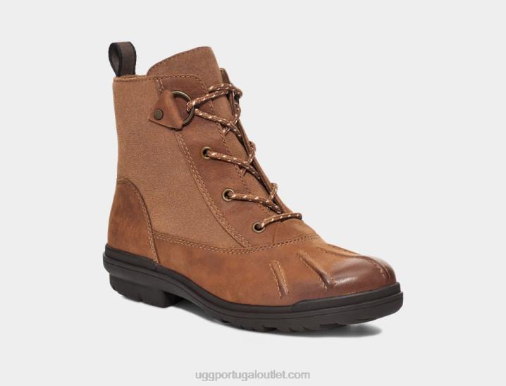 couro castanho pato Habsburgo UGG 20TJ584 mulheres