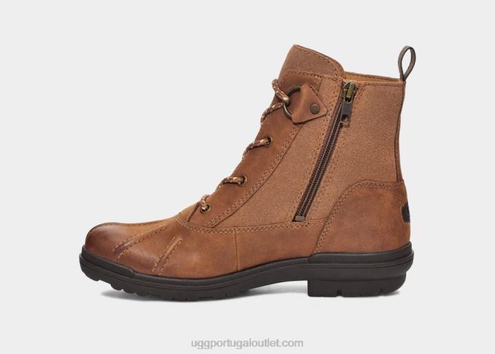 couro castanho pato Habsburgo UGG 20TJ584 mulheres