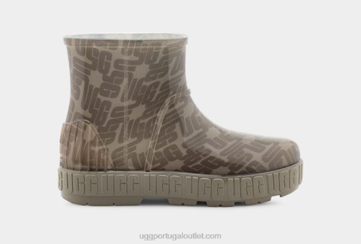 musgo verde monograma gráfico drizlita UGG 20TJ2121 mulheres