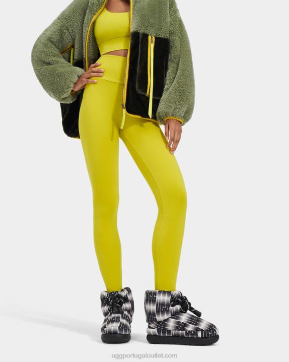 Preto branco clássico maxi comprimento de onda curto UGG 20TJ672 mulheres