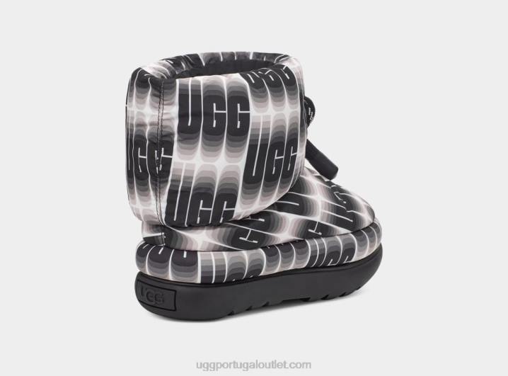 Preto branco clássico maxi comprimento de onda curto UGG 20TJ672 mulheres