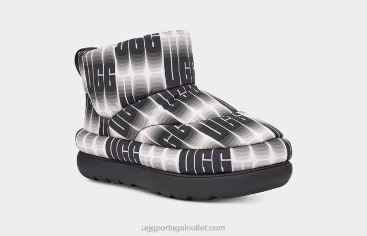 Preto branco clássico maxi comprimento de onda mini UGG 20TJ697 mulheres