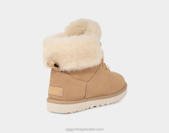 areia mini laço alpino clássico UGG 20TJ34 mulheres