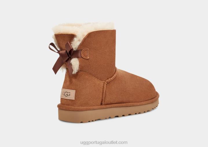 castanha bota mini bailey bow ii UGG 20TJ359 mulheres