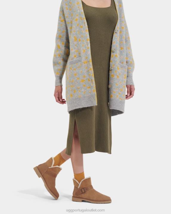 castanha fivela curta romena UGG 20TJ2129 mulheres