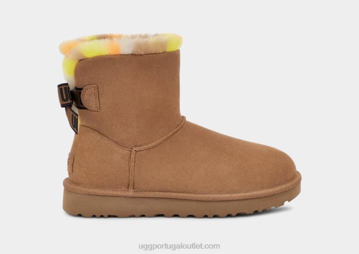 castanha mini bailey bow xadrez punk UGG 20TJ859 mulheres