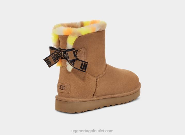 castanha mini bailey bow xadrez punk UGG 20TJ859 mulheres
