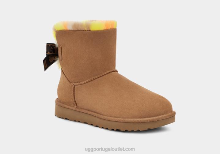 castanha mini bailey bow xadrez punk UGG 20TJ859 mulheres