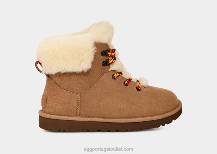 castanha mini laço alpino clássico UGG 20TJ532 mulheres