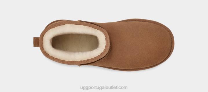 castanha mini plataforma clássica UGG 20TJ348 mulheres
